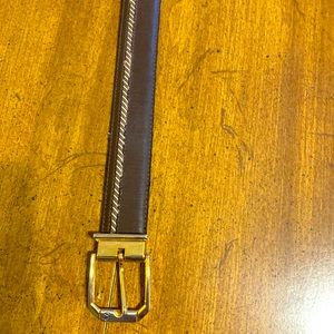 Vera Pelle Brown Belt Length 40 Mens Large